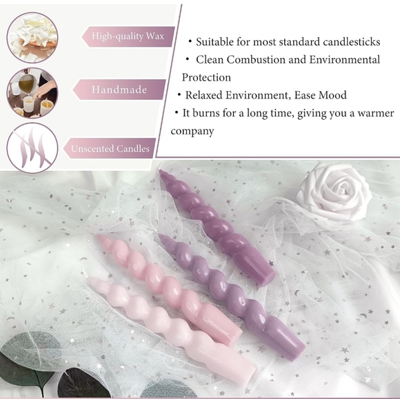 Luxury tapered candles - Picture 3 of 4